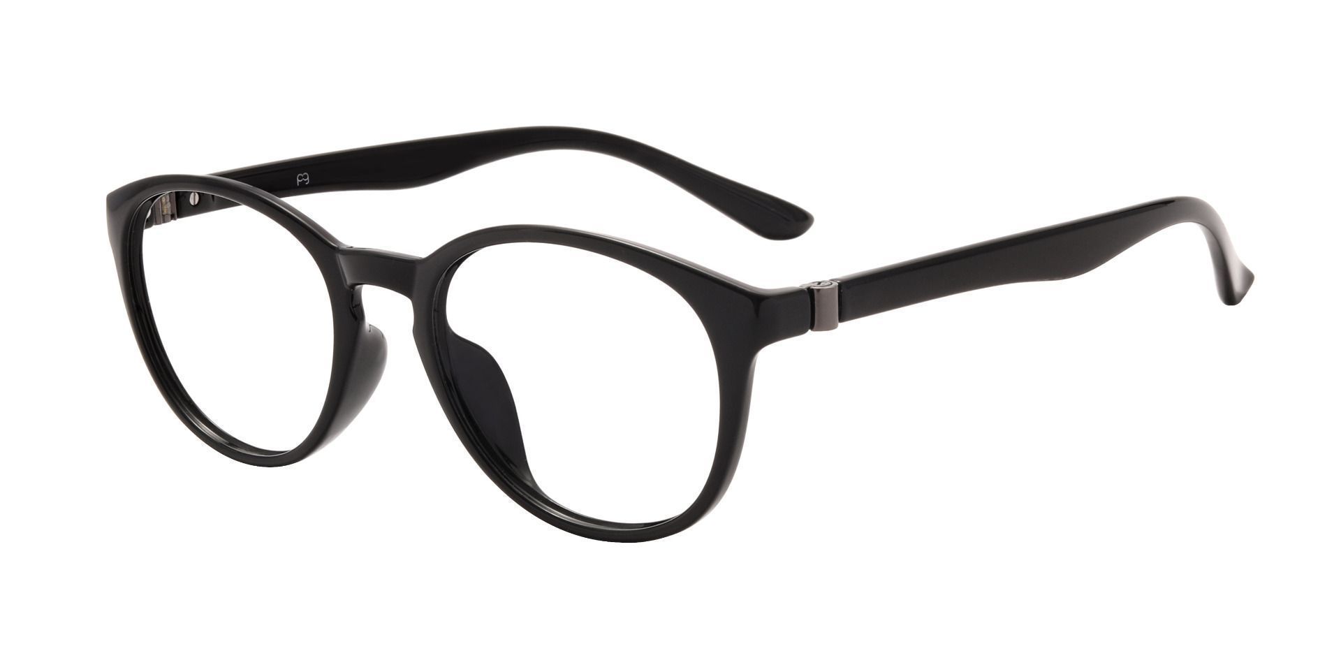 Zeta Oval Prescription Glasses - Black