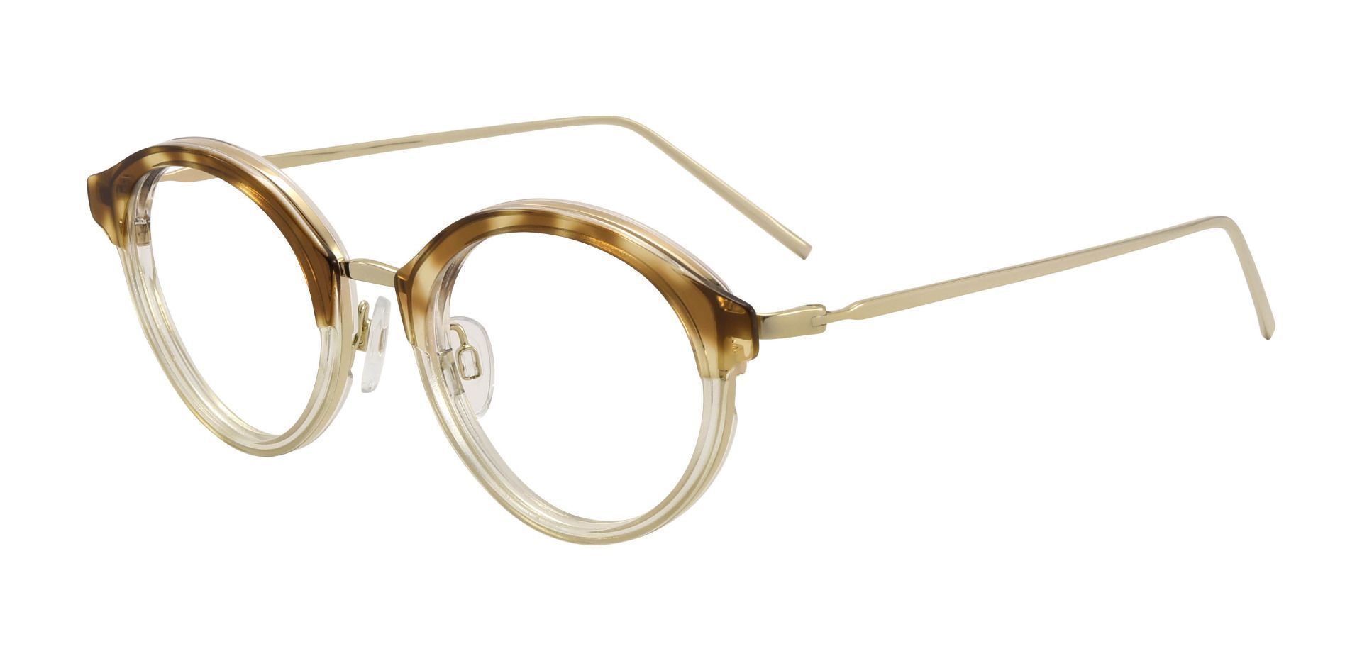 Arima Oval Prescription Glasses - Brown