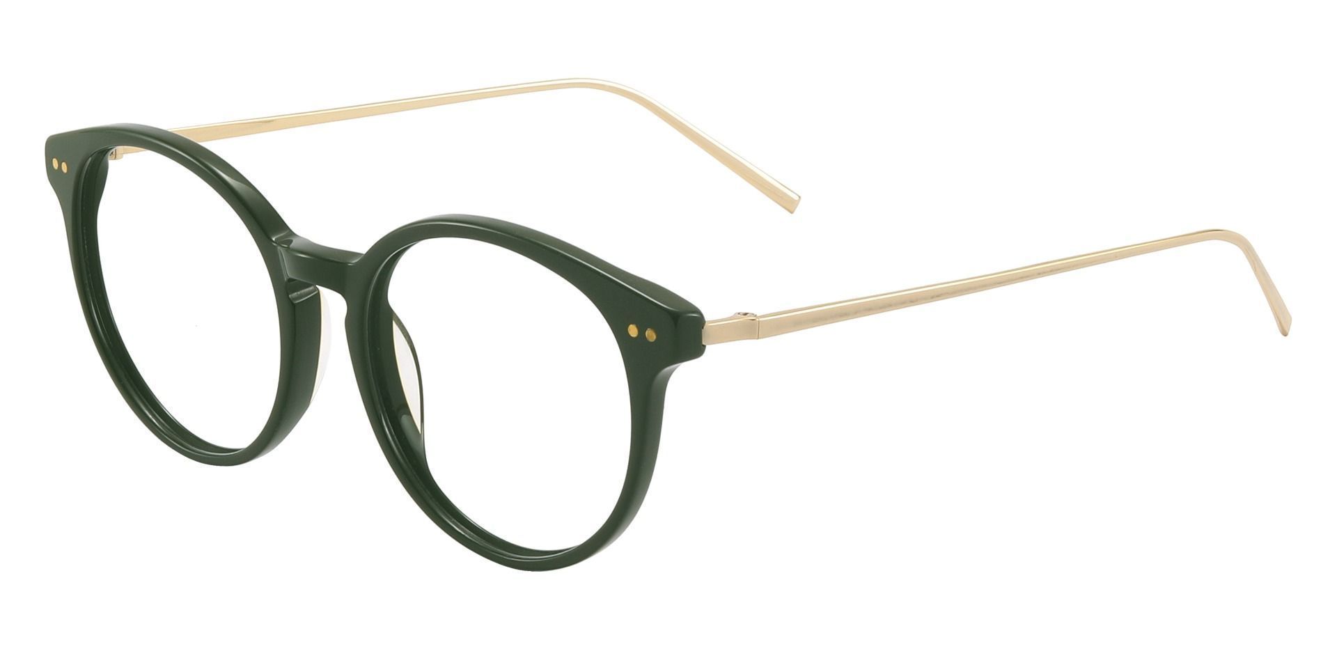 Beltran Round Prescription Glasses - Green