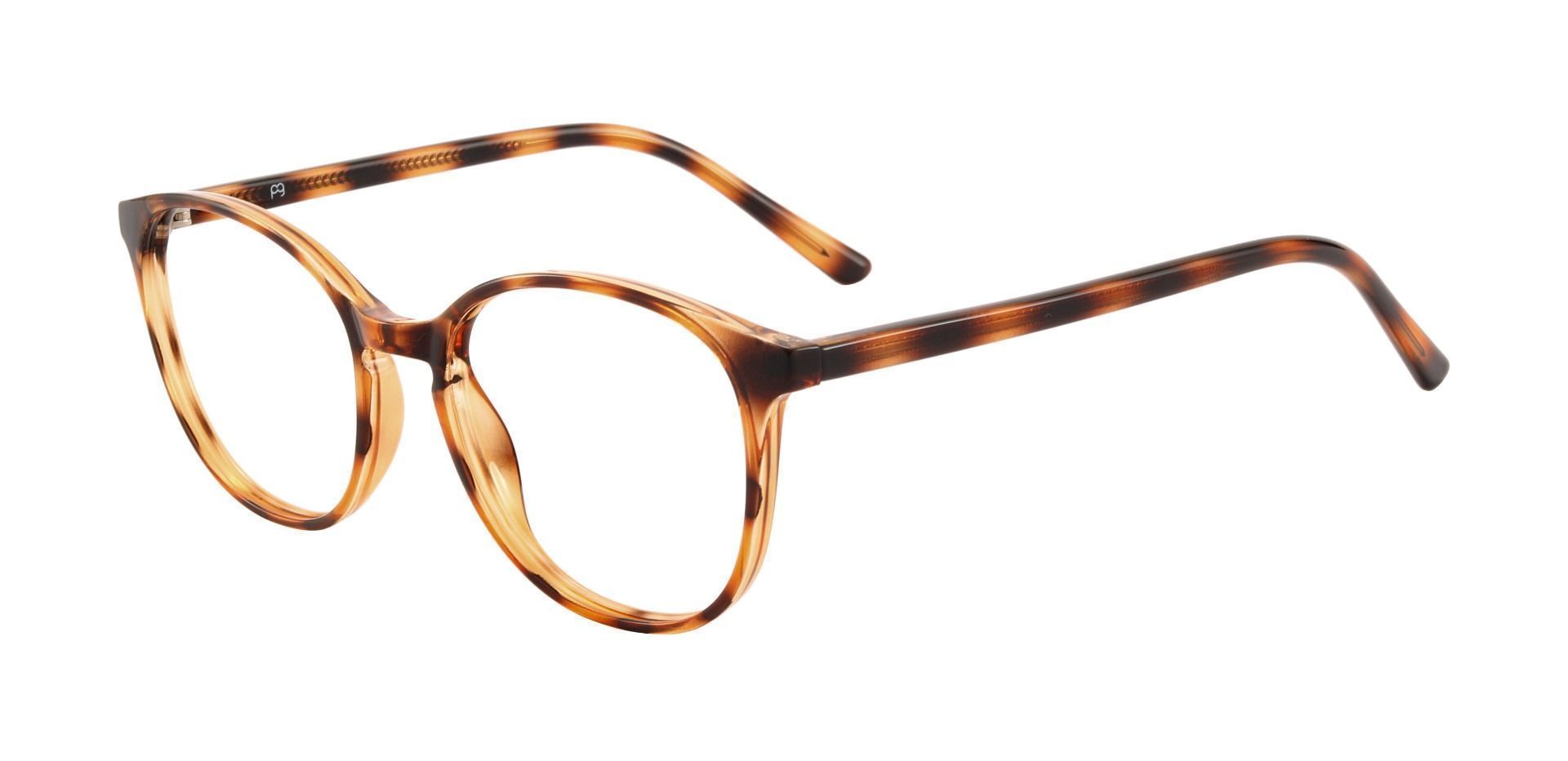 Shanley Oval Non-Rx Glasses - Tortoise