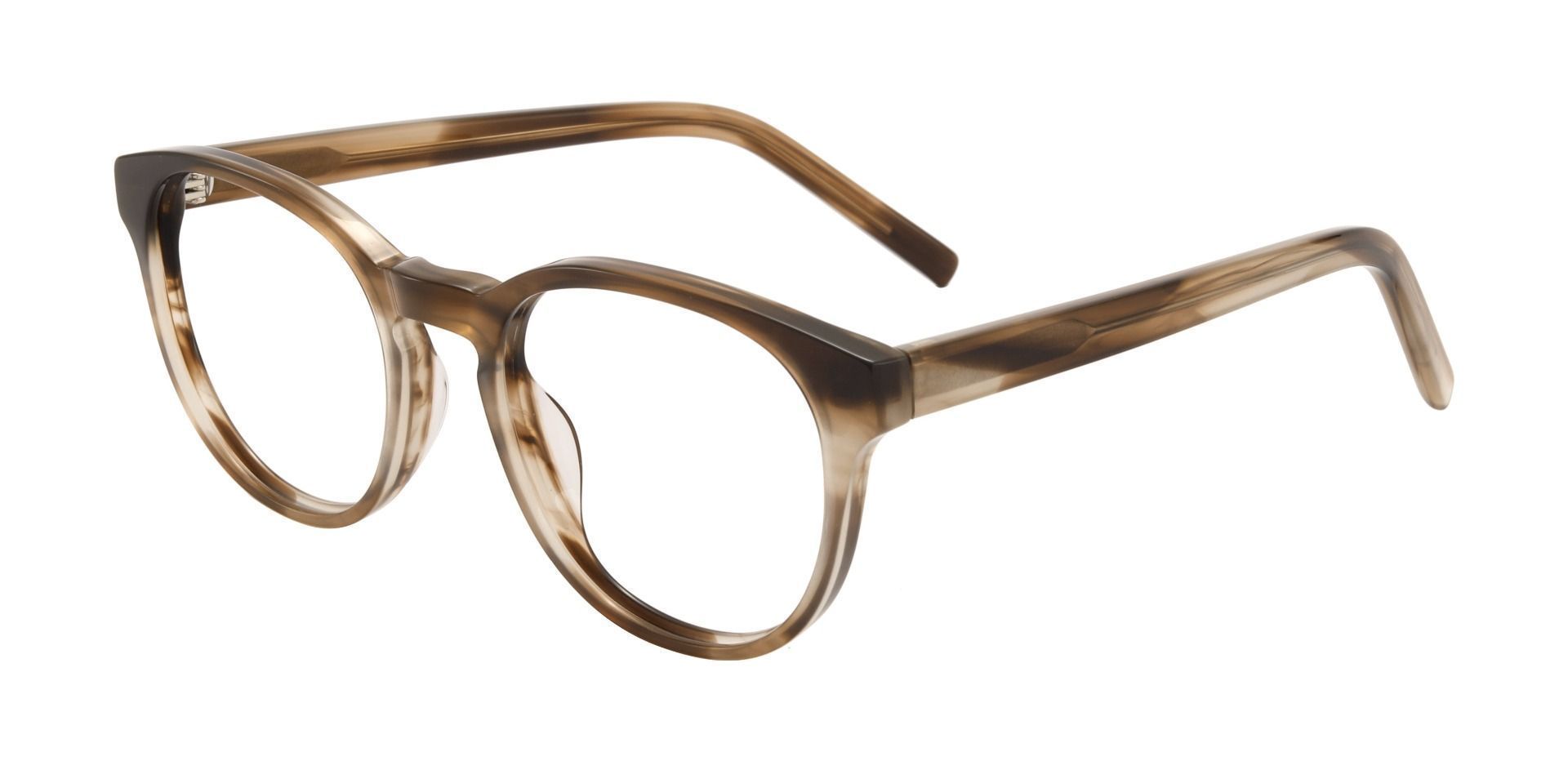 Wayland Oval Prescription Glasses - Brown