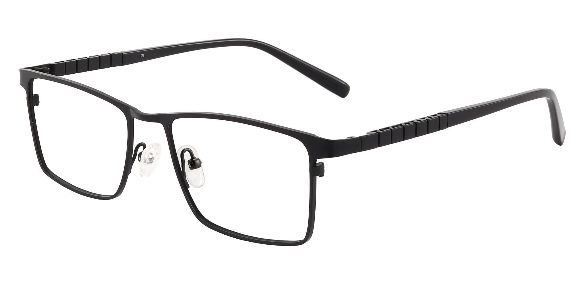 Cheshire Rectangle Eyeglasses Frame - Black