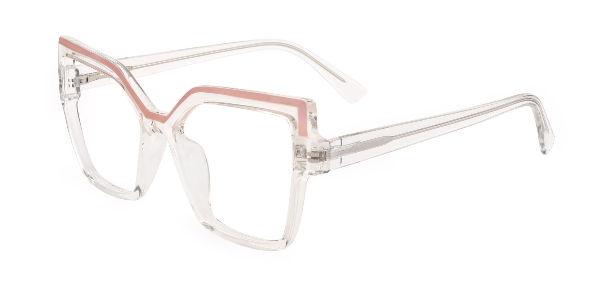 Iris Geometric Prescription Glasses - Clear