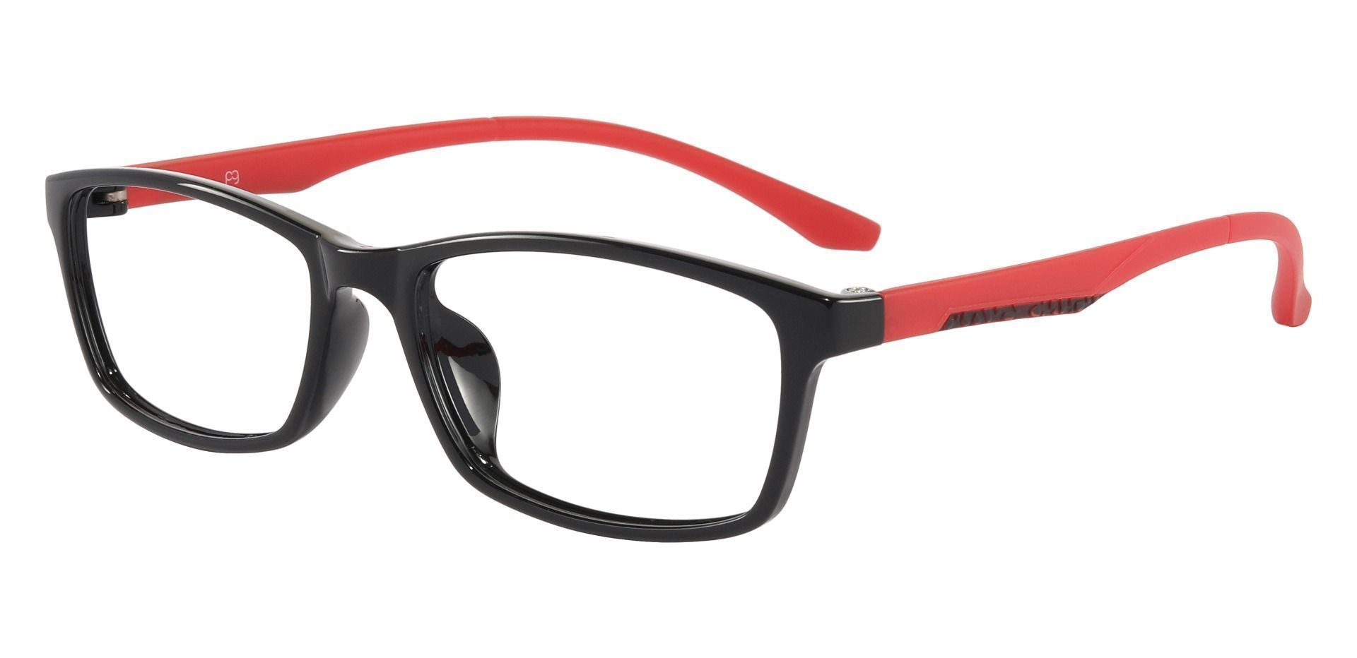 Wharf Rectangle Prescription Glasses - Red