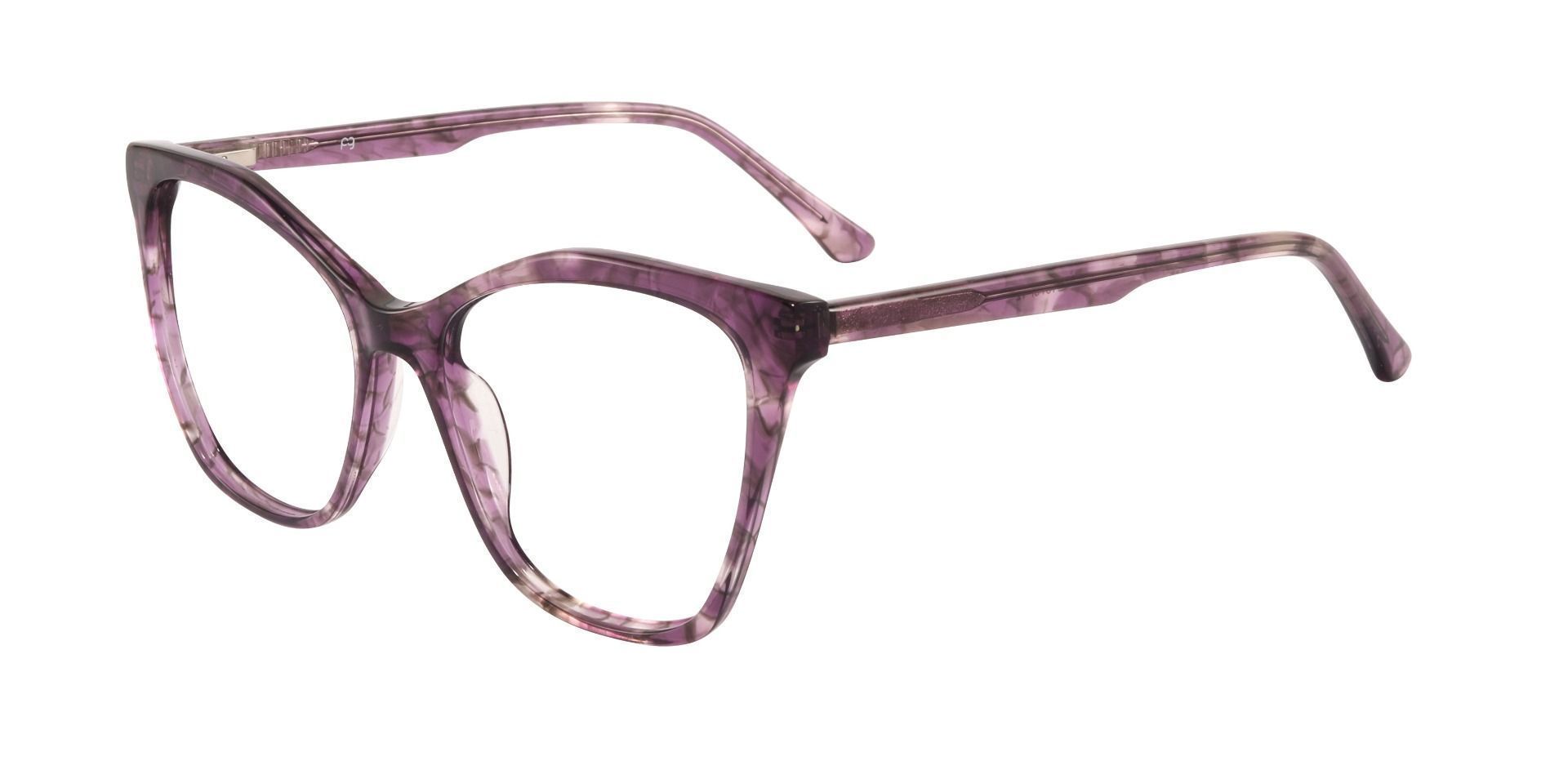Leona Cat Eye Prescription Glasses - Purple