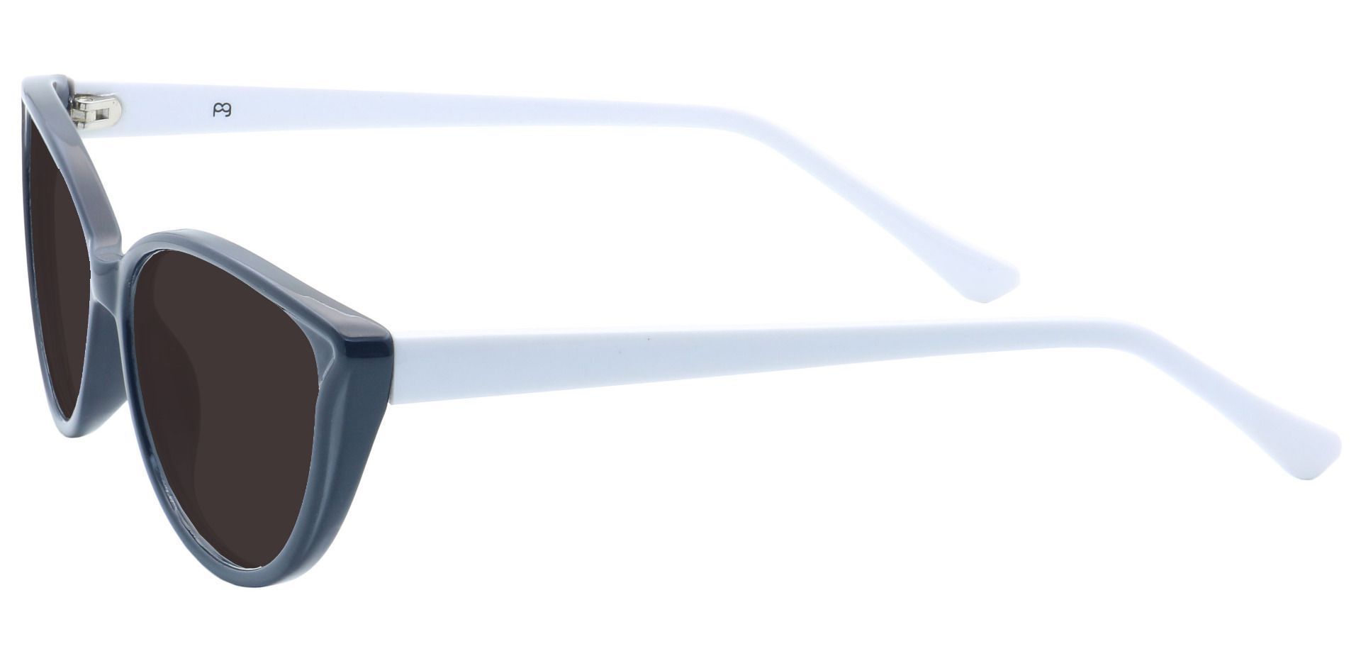 Amore Cat-Eye Prescription Sunglasses - Black Frame With Gray Lenses