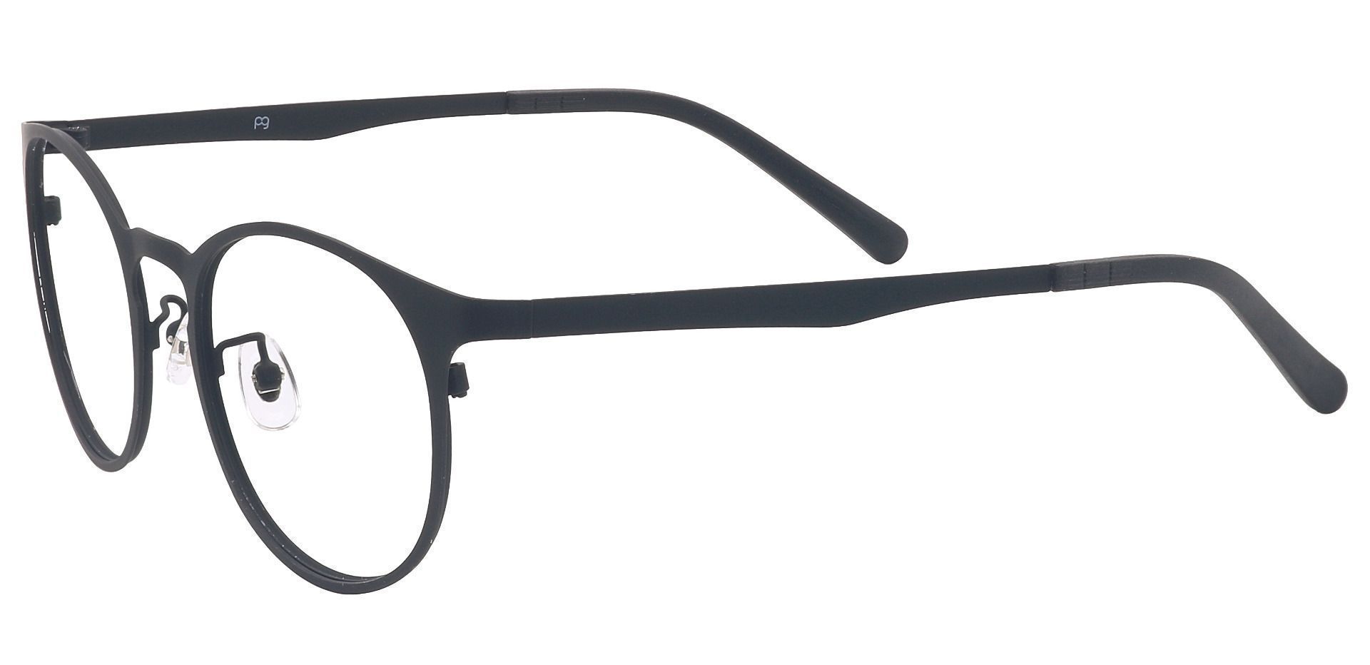 Wallace Oval Eyeglasses Frame - Black