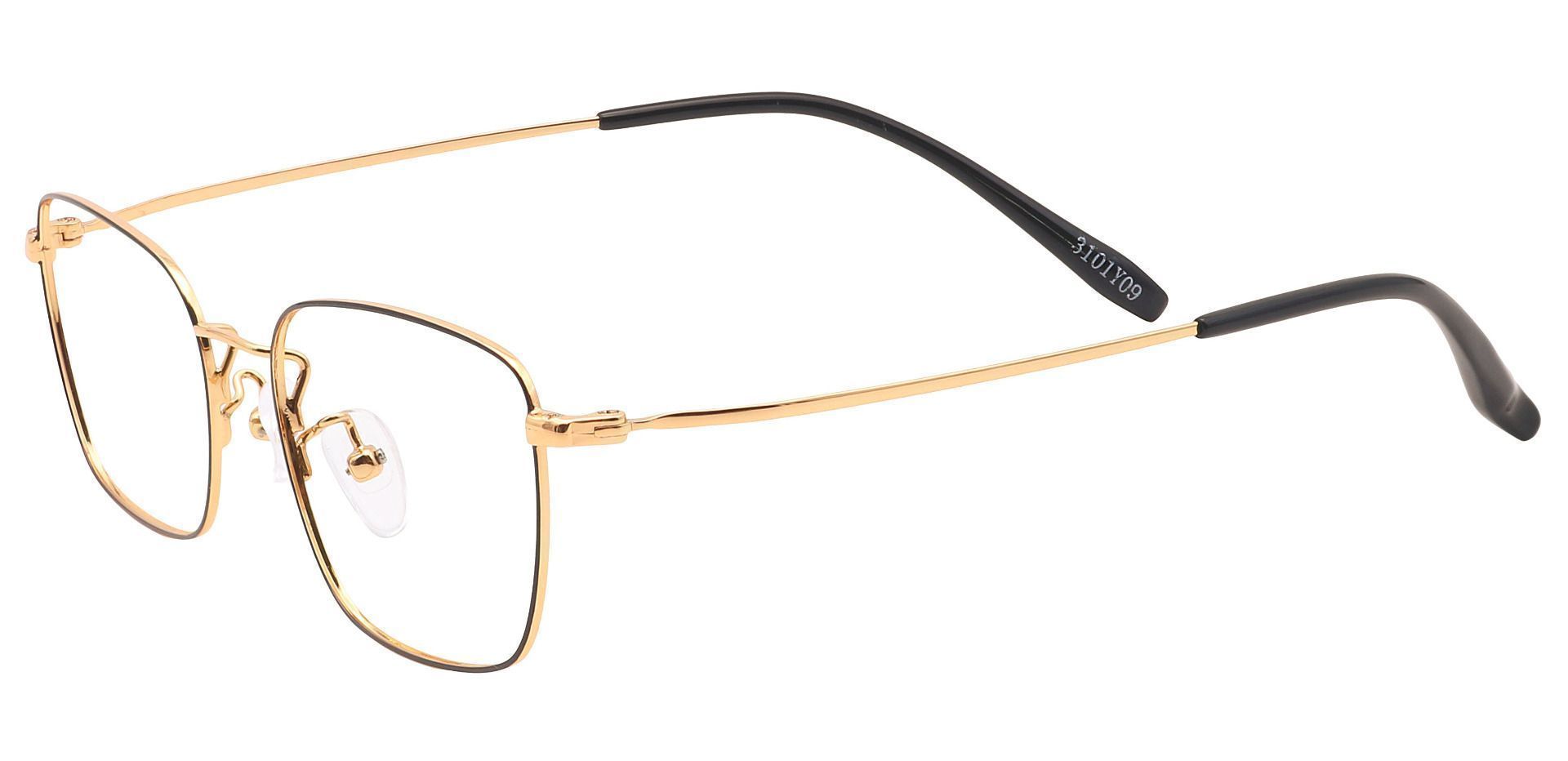 Clare Rectangle Eyeglasses Frame - Yellow