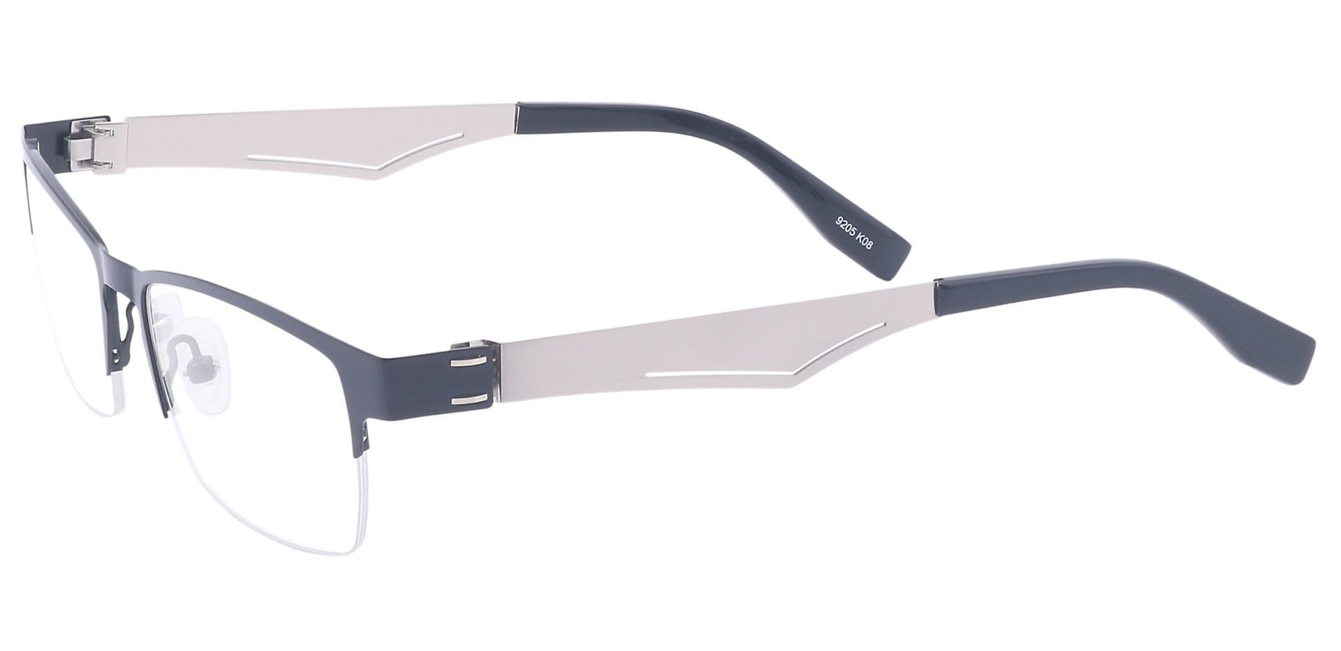 Stefani Rectangle Lined Bifocal Glasses - Black