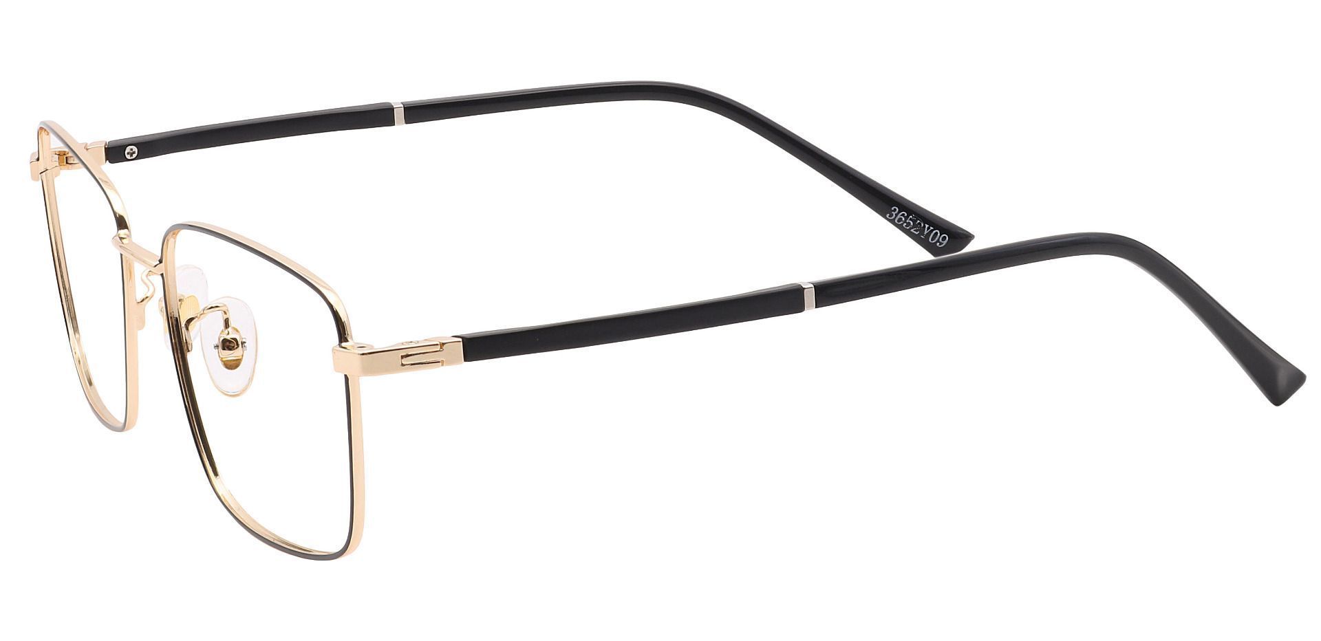 Santino Rectangle Lined Bifocal Glasses - Yellow