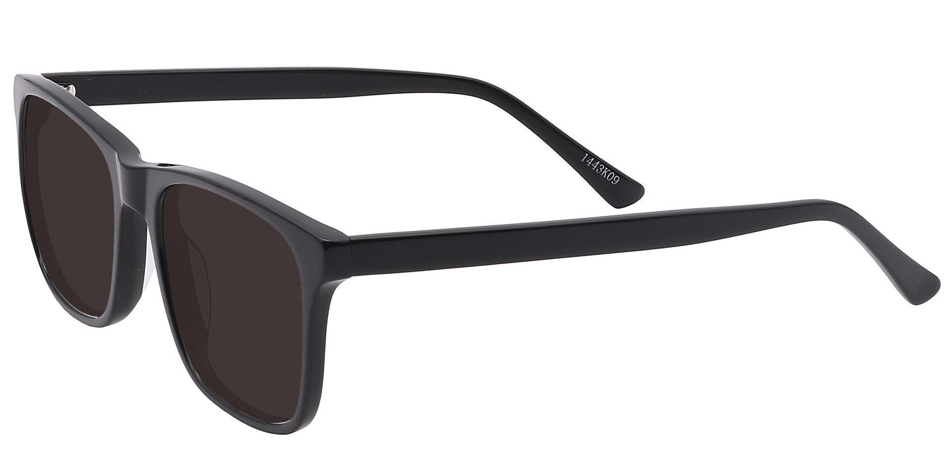 Cantina Square Reading Sunglasses - Black Frame With Gray Lenses