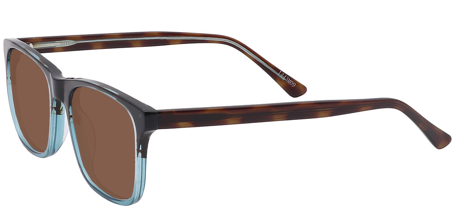 Cantina Square Progressive Sunglasses - Multi Color Frame With Brown Lenses