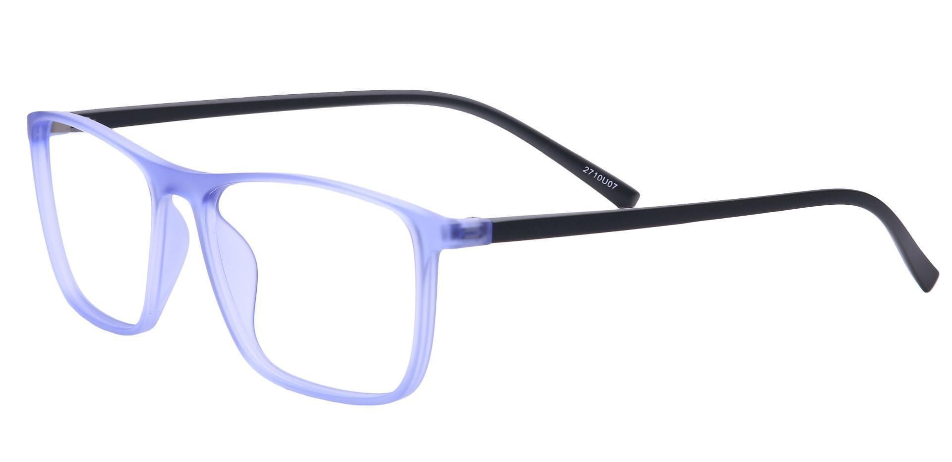 Candid Rectangle Eyeglasses Frame - Blue