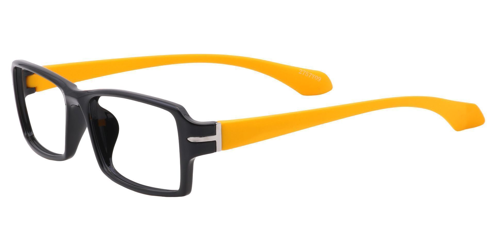 Kaiser Rectangle Eyeglasses Frame - Yellow
