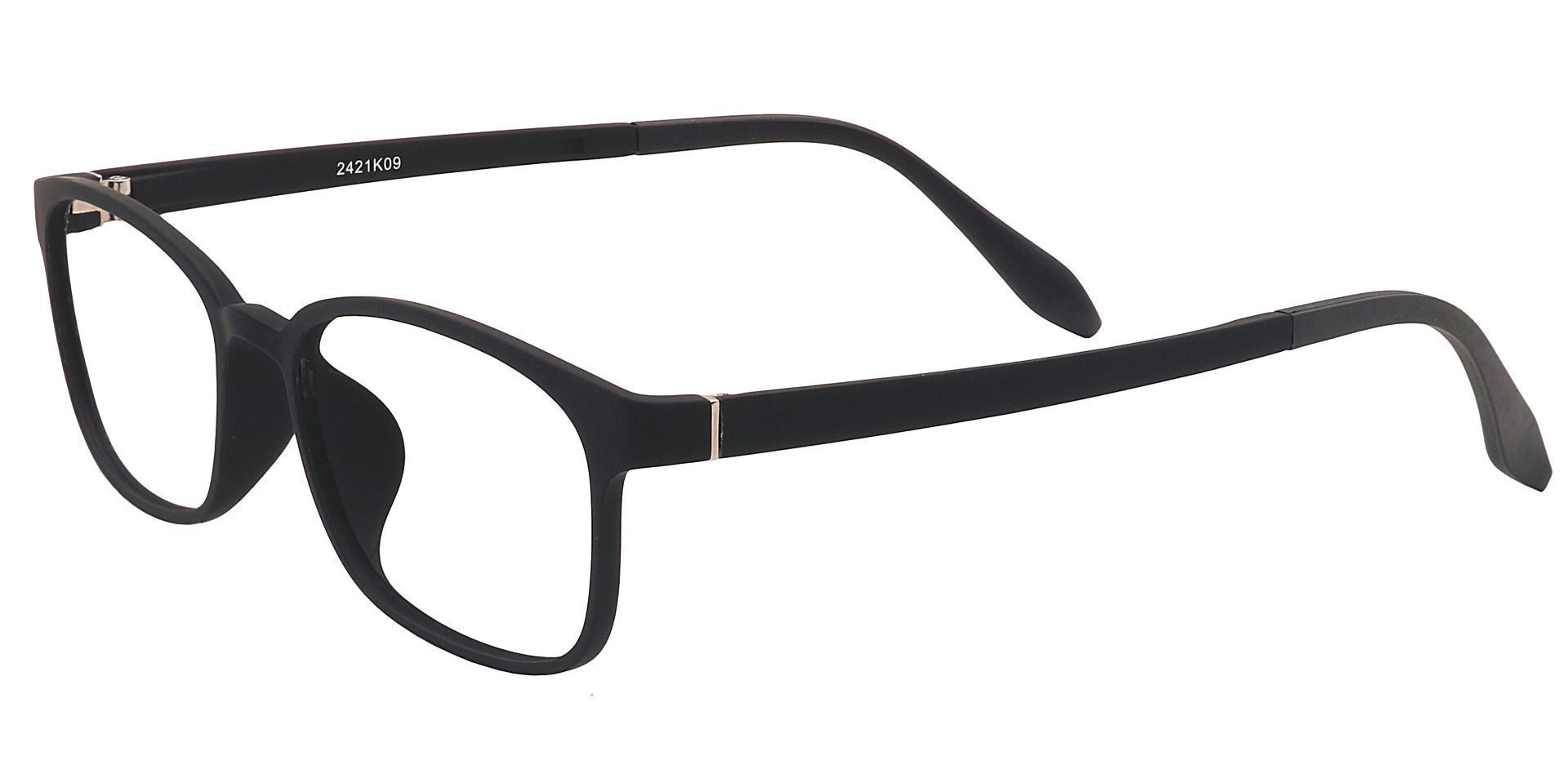 Mercer Rectangle Progressive Glasses - Matte Black