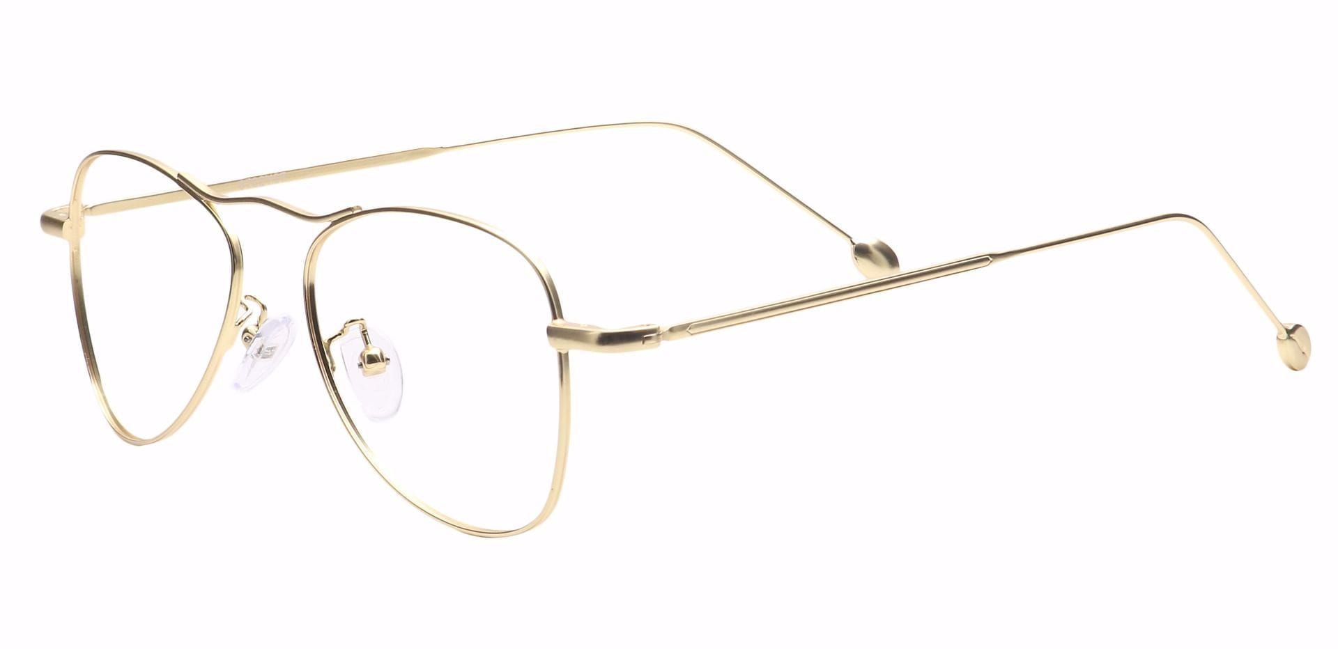 Brio Aviator Reading Glasses - Gold