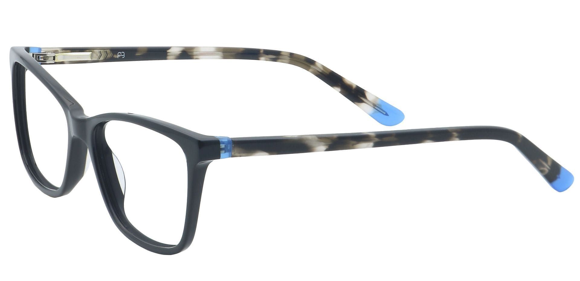 Zinnia Rectangle Prescription Glasses - Black | Women's Eyeglasses ...