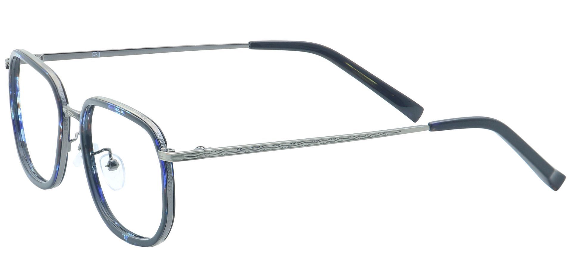 Harlem Oval Lined Bifocal Glasses - Blue