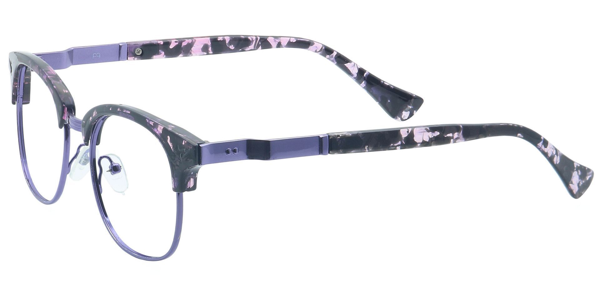 Neptune Browline Lined Bifocal Glasses - Purple