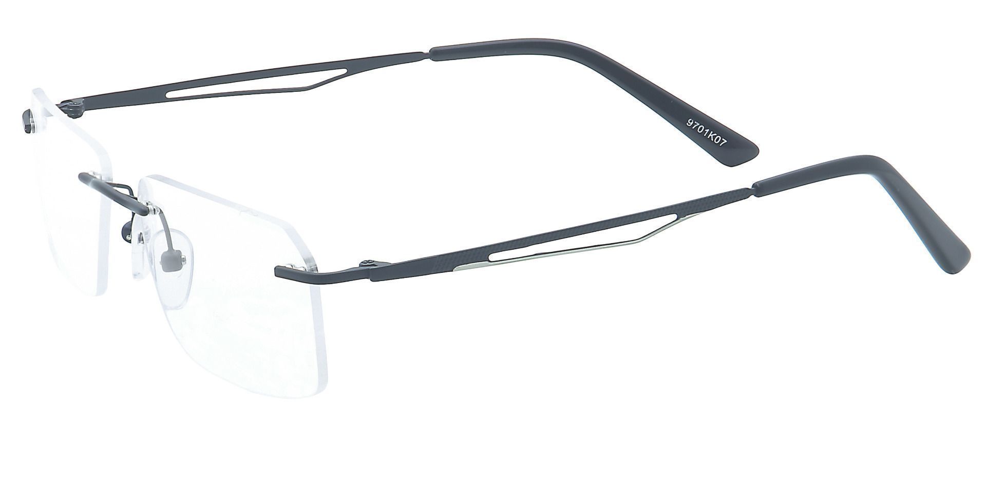 Finesse Rimless Lined Bifocal Glasses - Black