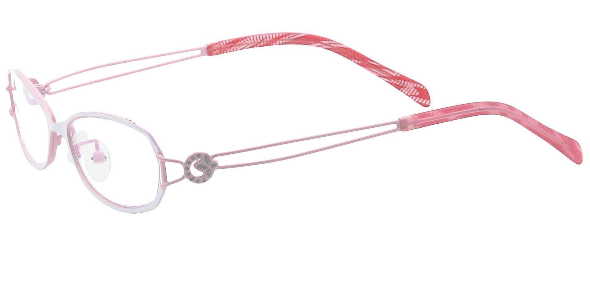 Cece Oval Non-Rx Glasses - Pink