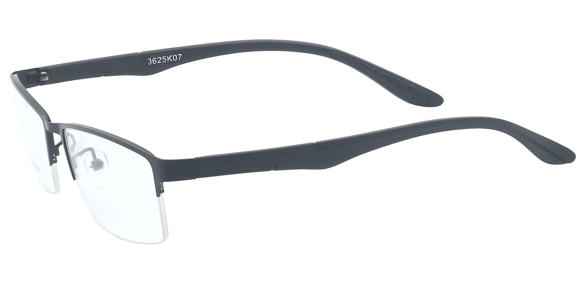 Ruben Rectangle Lined Bifocal Glasses - Black