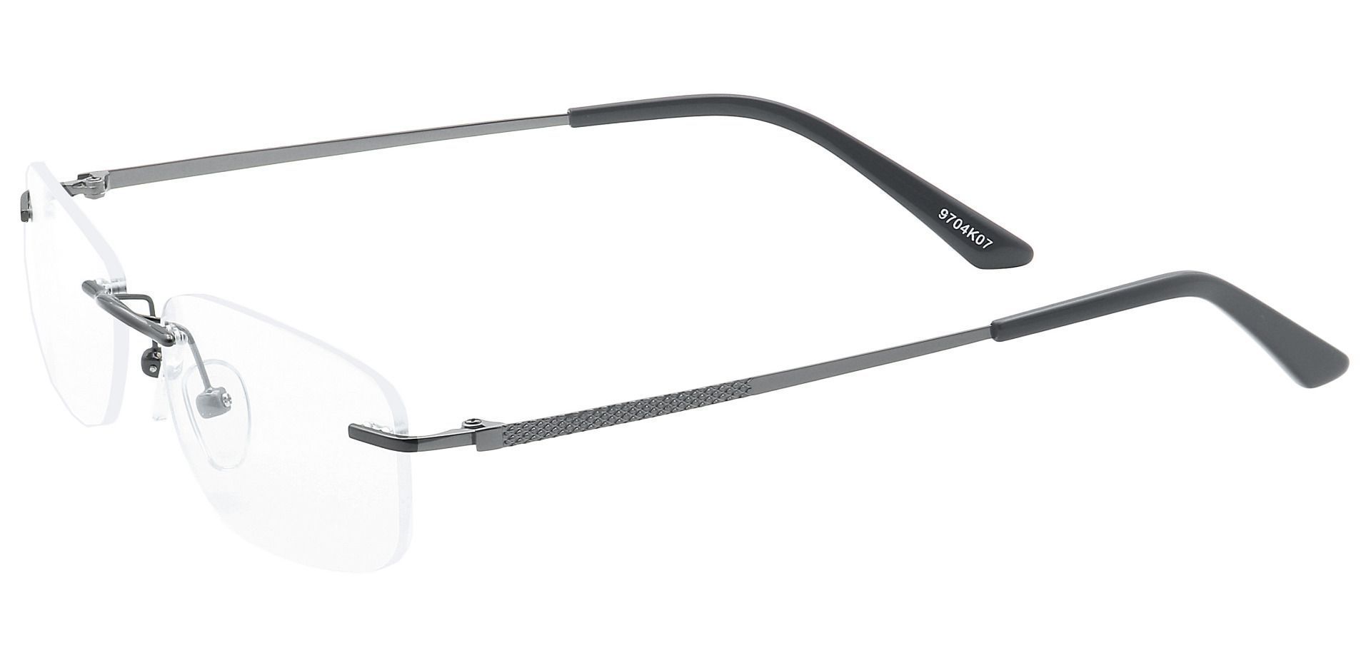 Remi Rimless Progressive Glasses - Black