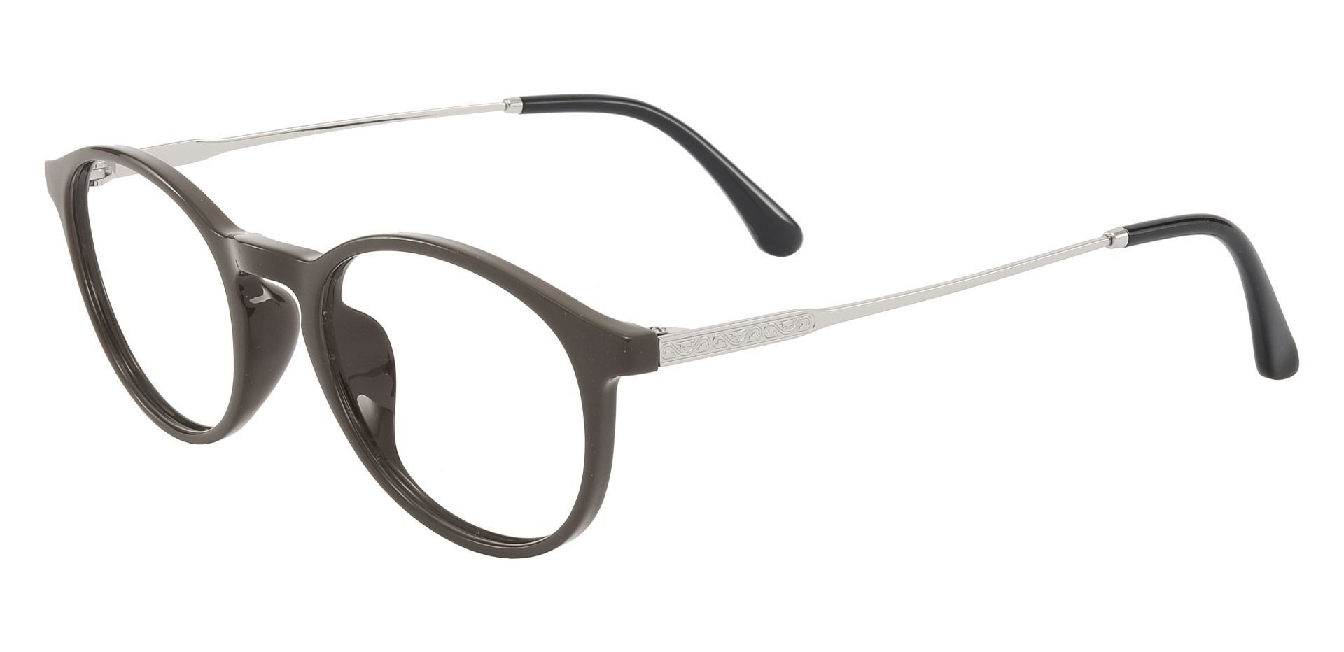 Babylon Oval Non-Rx Glasses - Gray