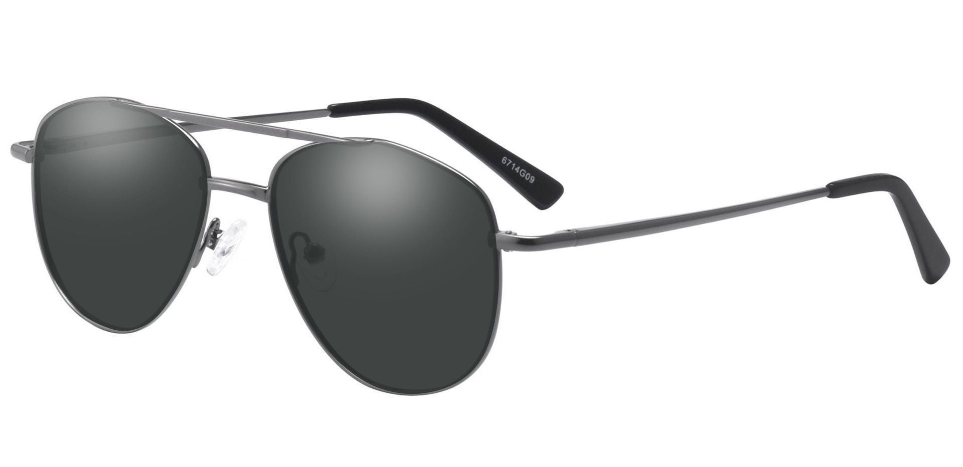 Dwight Aviator Progressive Sunglasses - Gray Frame With Gray Lenses ...