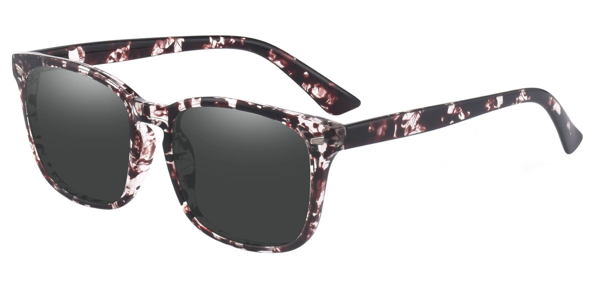 Zen Square Prescription Sunglasses - Multi Color Frame With Gray Lenses