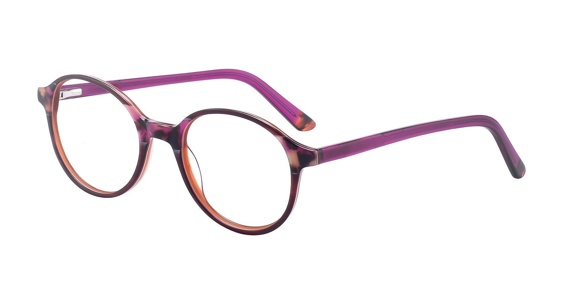 Bellamy Oval Non-Rx Glasses - Purple