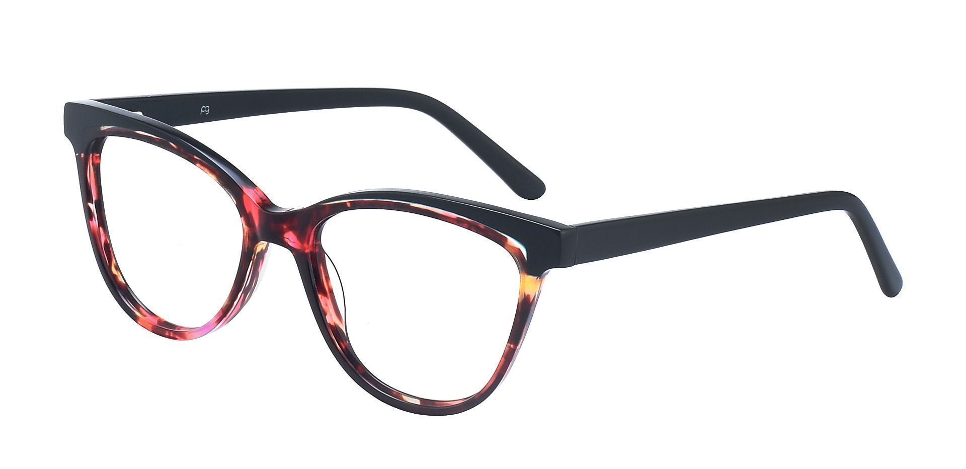 Fleck Cat-Eye Progressive Glasses - Floral