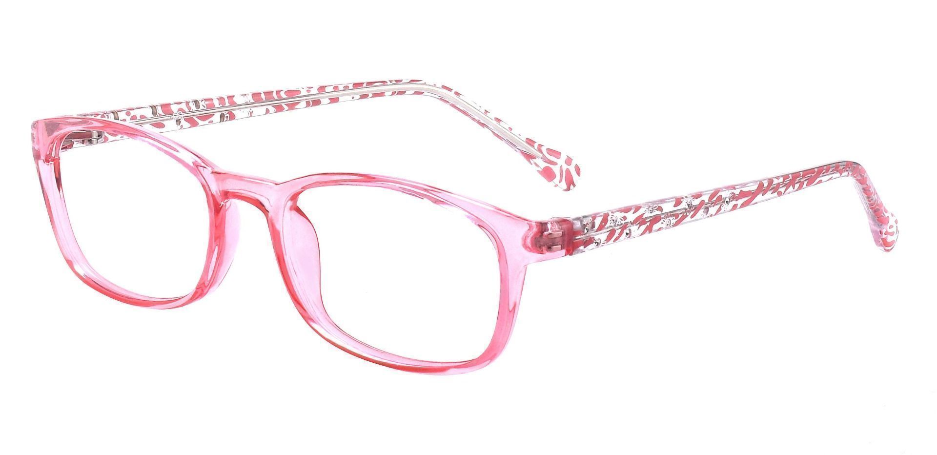 Violet Rectangle Prescription Glasses - Pink
