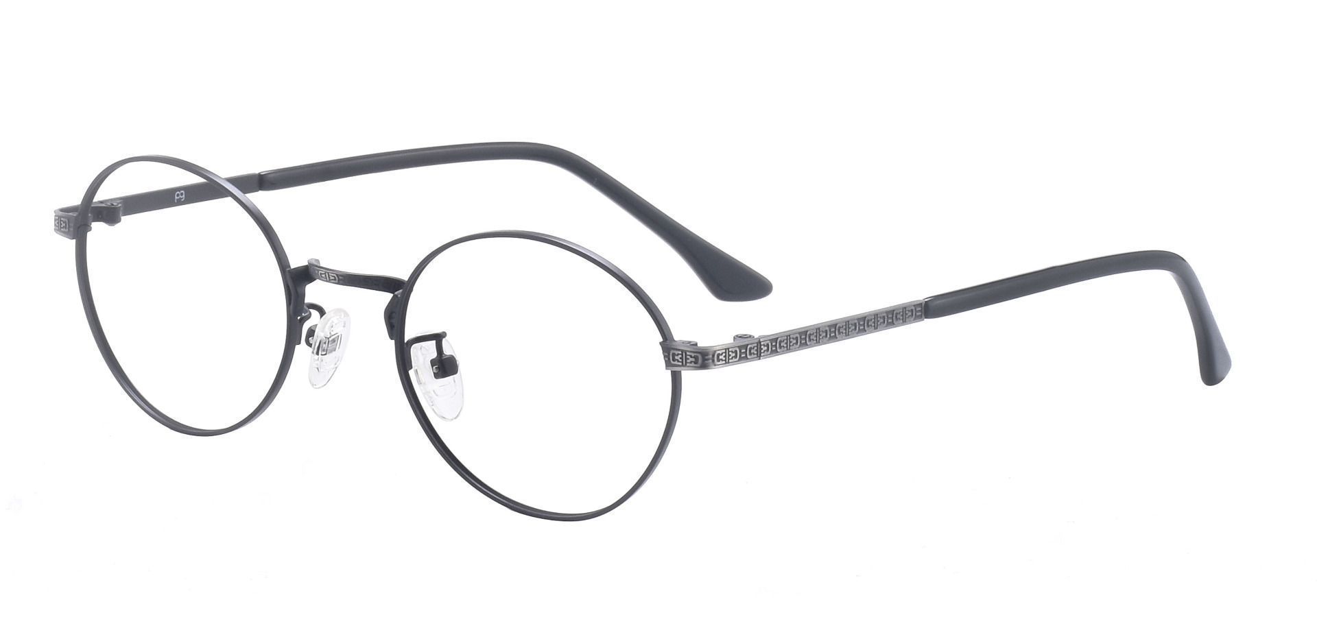 Tristan Round Non-Rx Glasses - Black