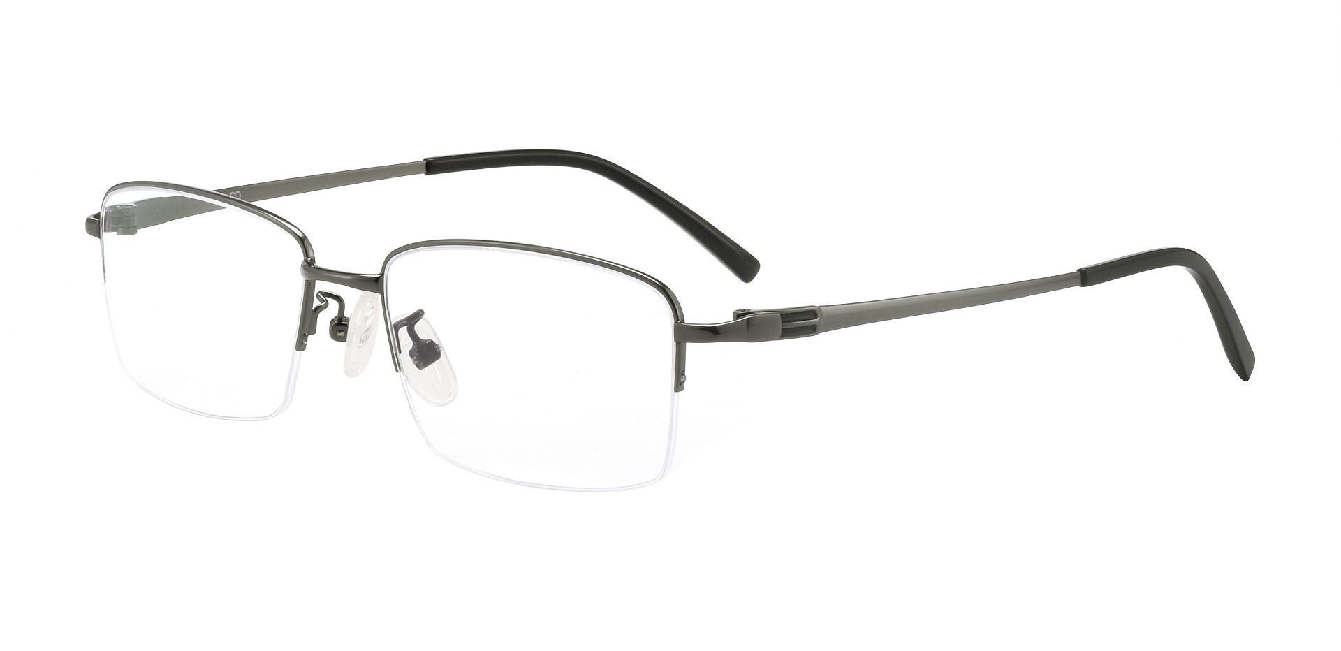 Friar Rectangle Eyeglasses Frame - Gray