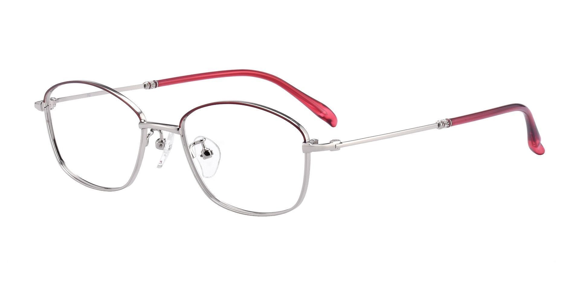 Cortland Oval Reading Glasses - Red