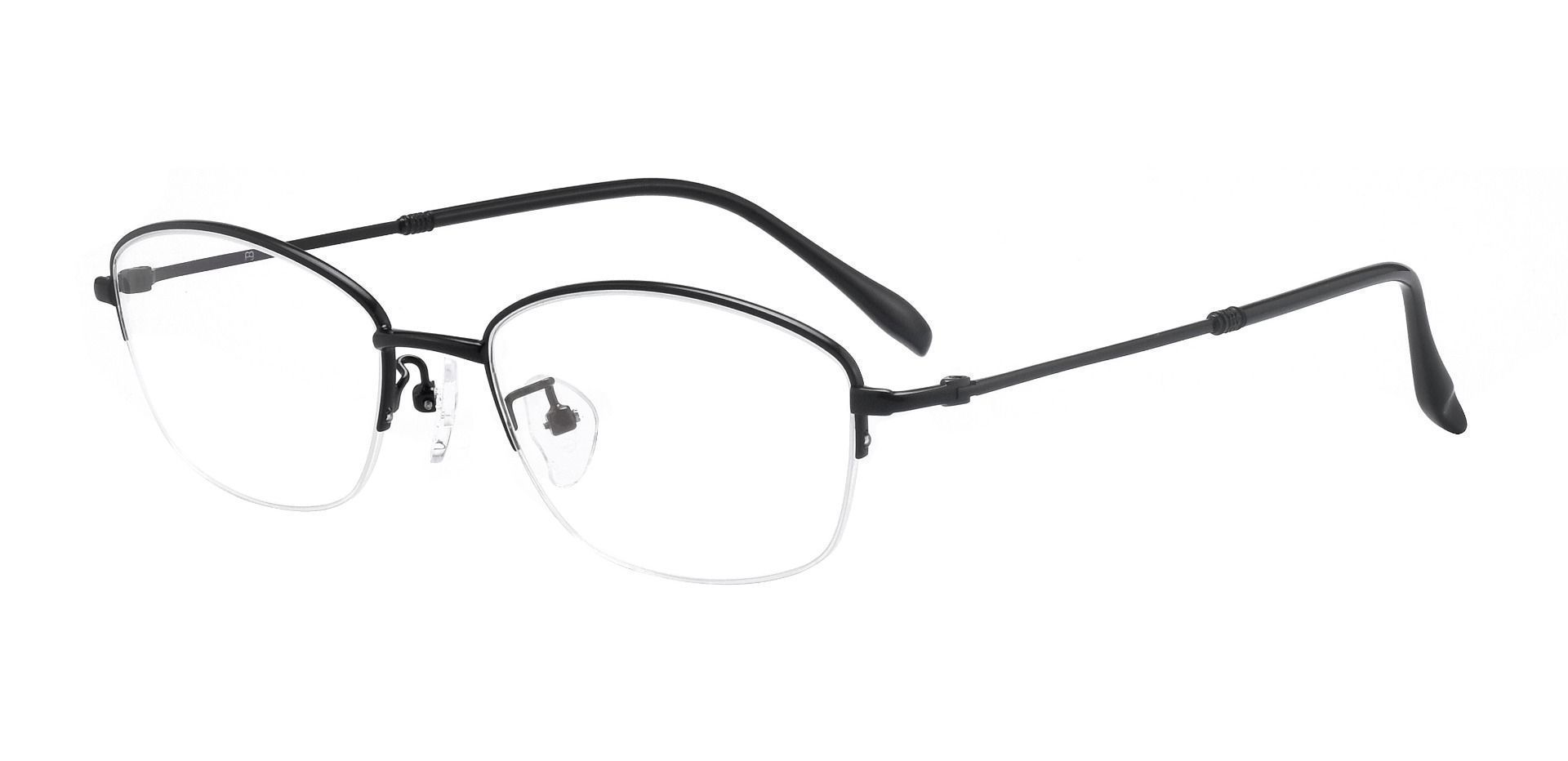 Mendoza Oval Progressive Glasses - Black