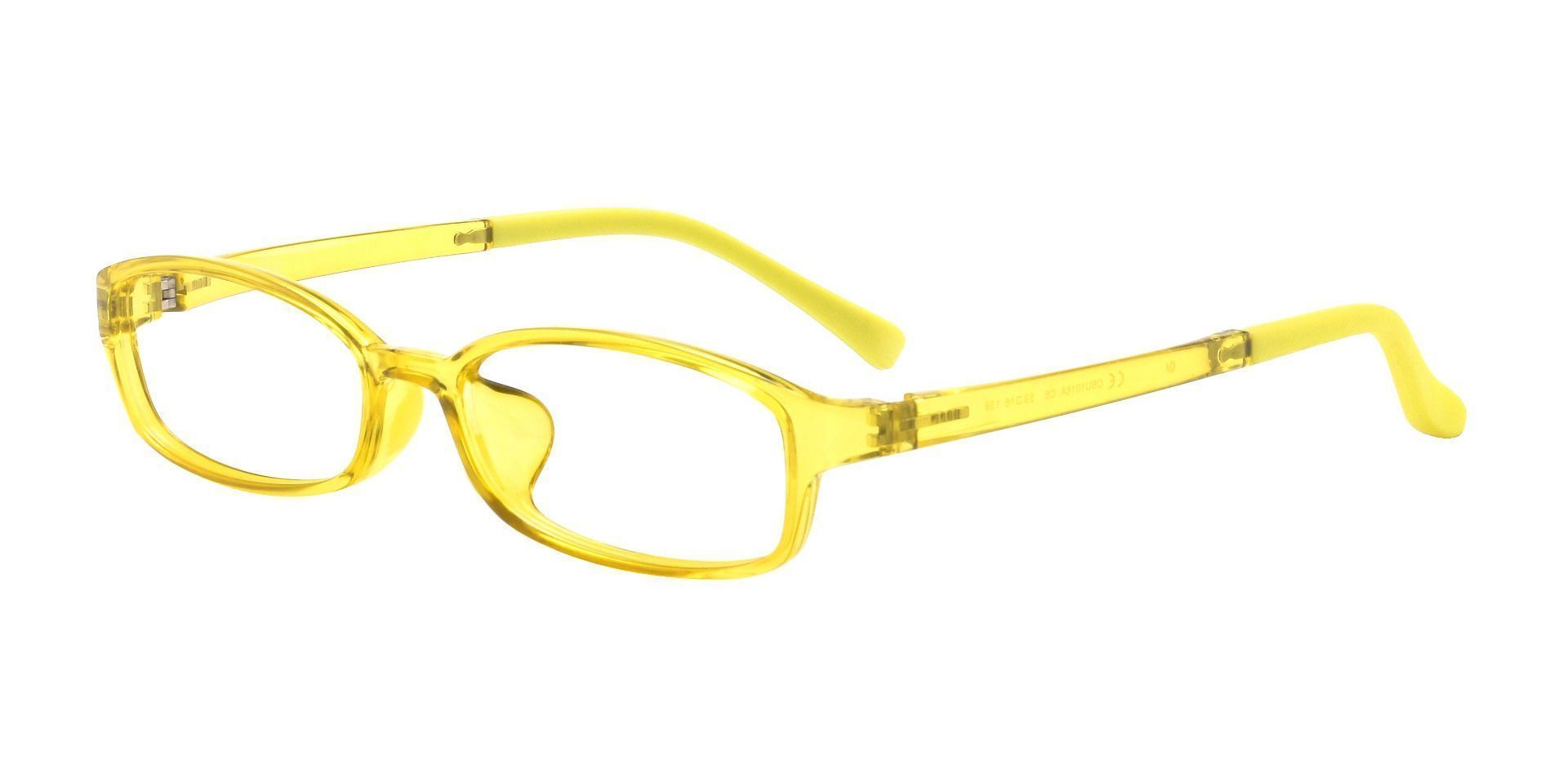 Henny Oval Non-Rx Glasses - Yellow