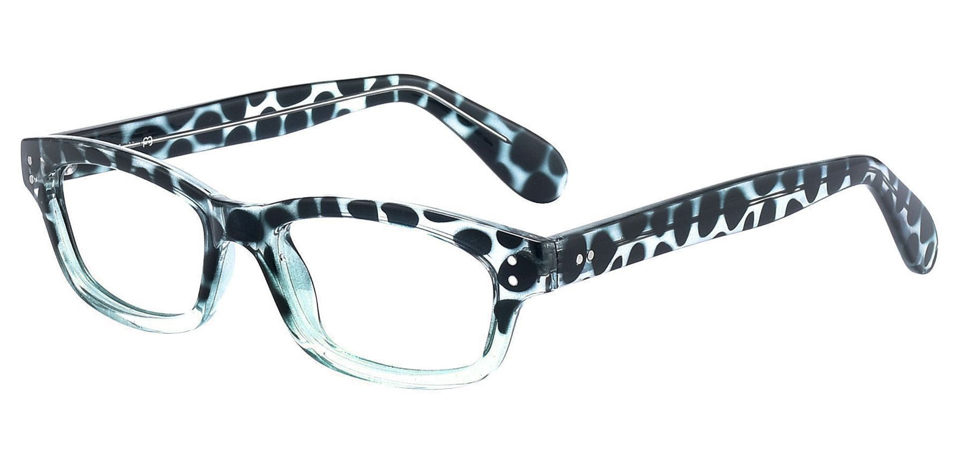 Panthera Rectangle Prescription Glasses - Blue