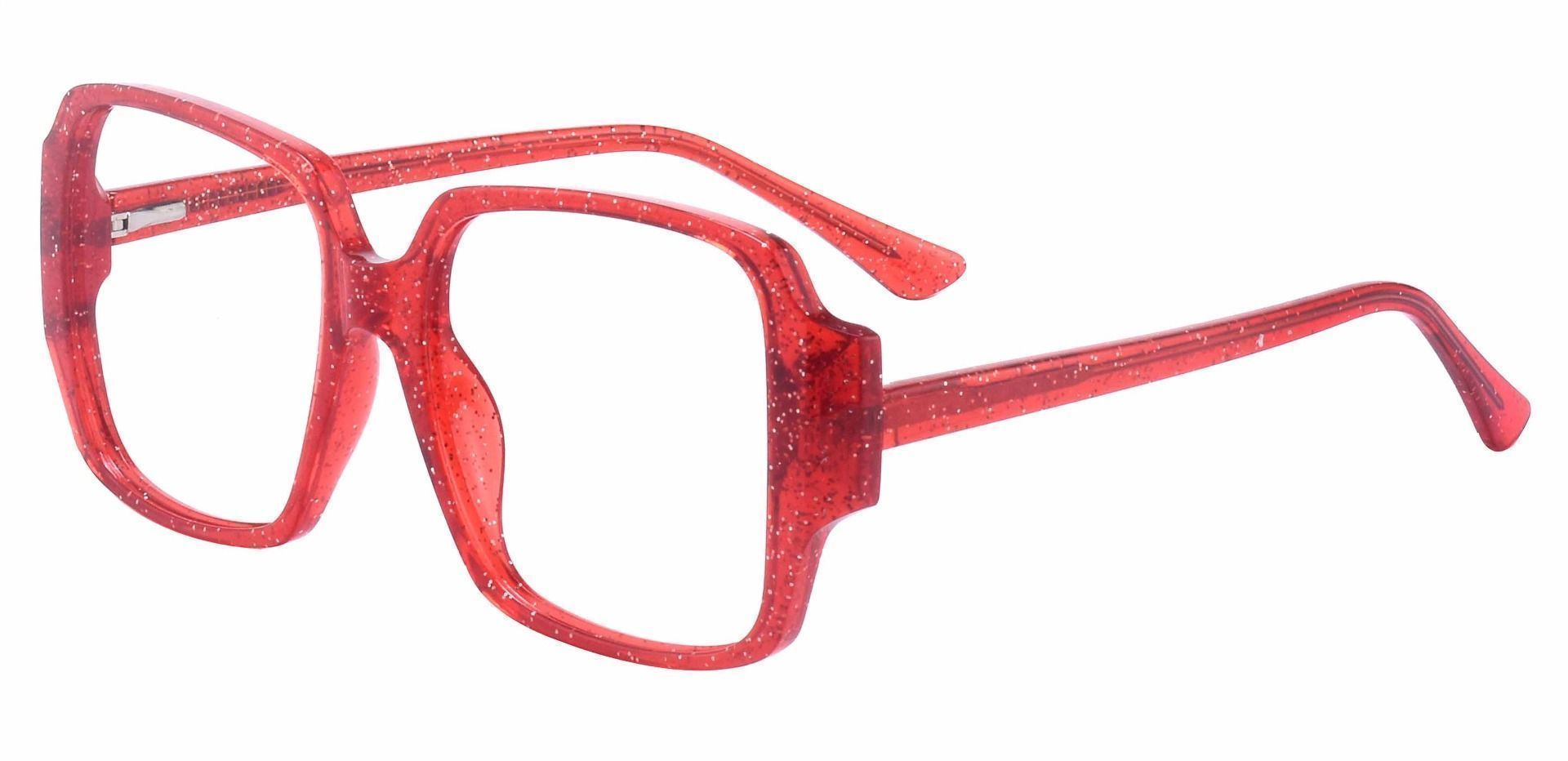 Grady Square Prescription Glasses - Red