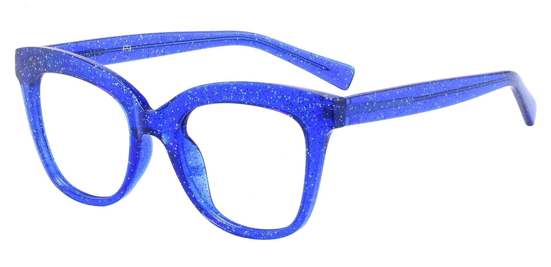 Knox Cat Eye Prescription Glasses - Blue