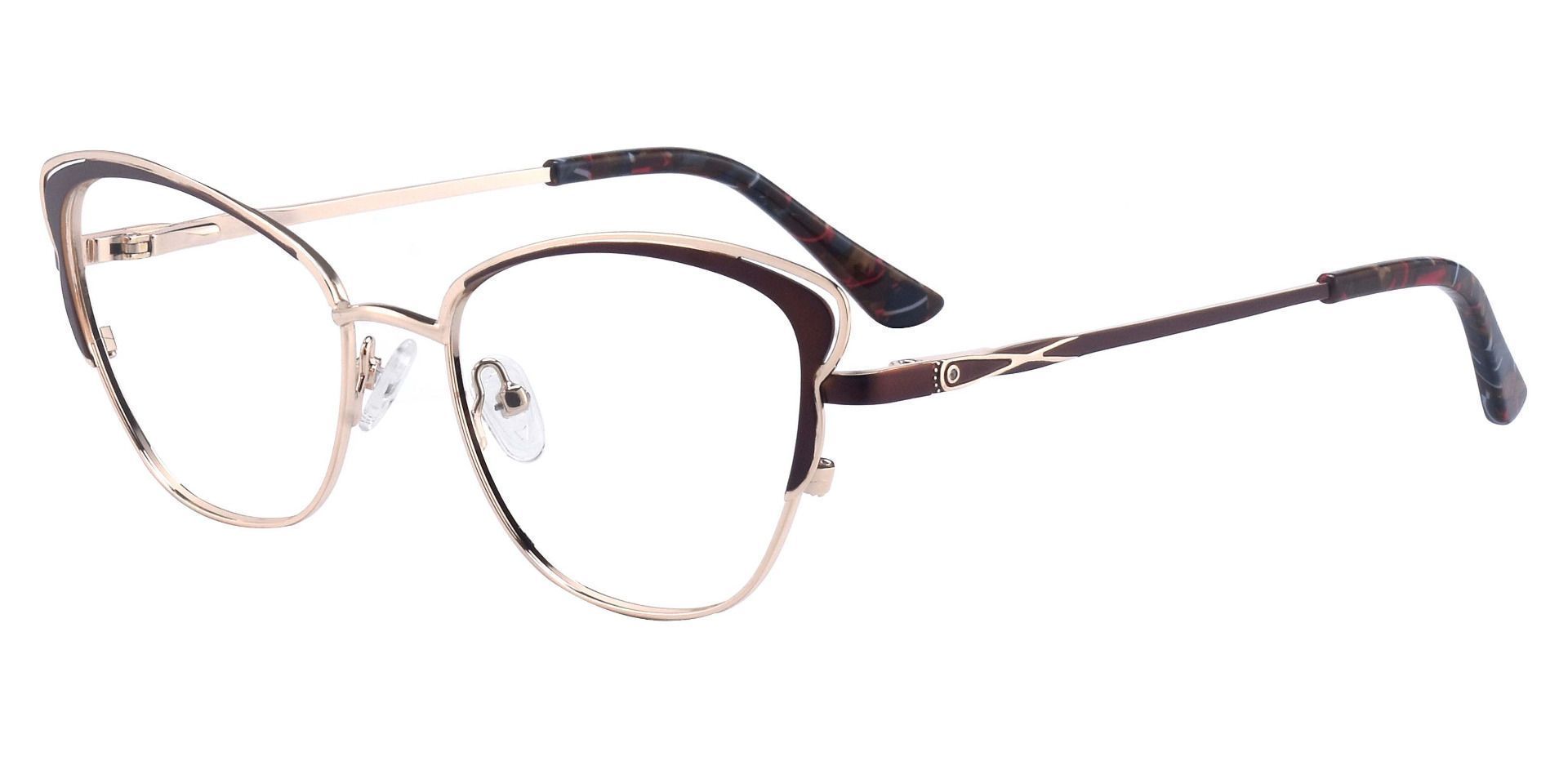 Dickinson Cat Eye Prescription Glasses - Brown | Women's Eyeglasses ...