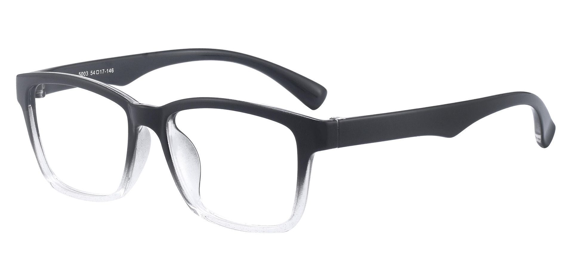 Hoover Rectangle Prescription Glasses - Black