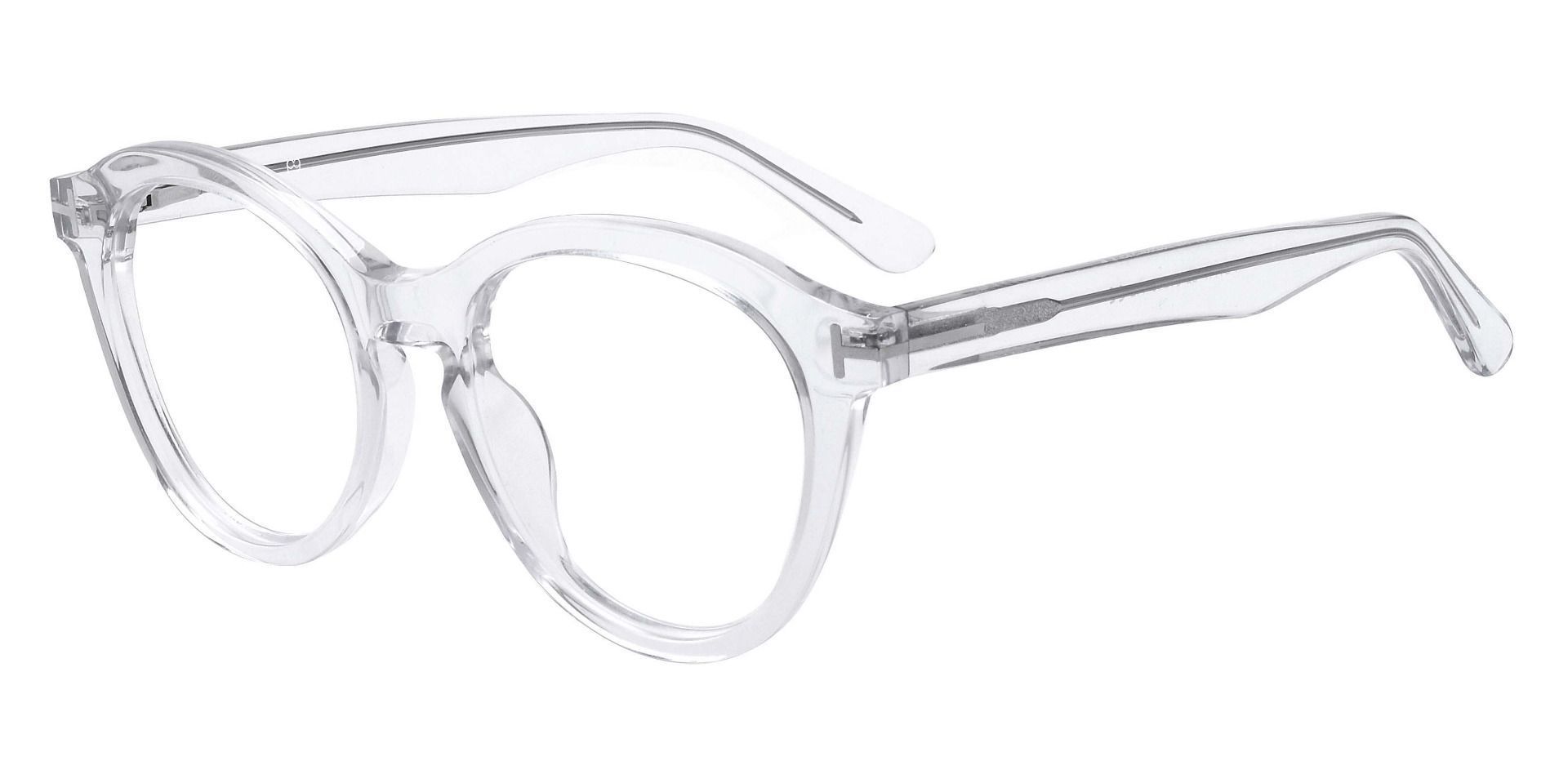 Hayden Round Prescription Glasses - Clear