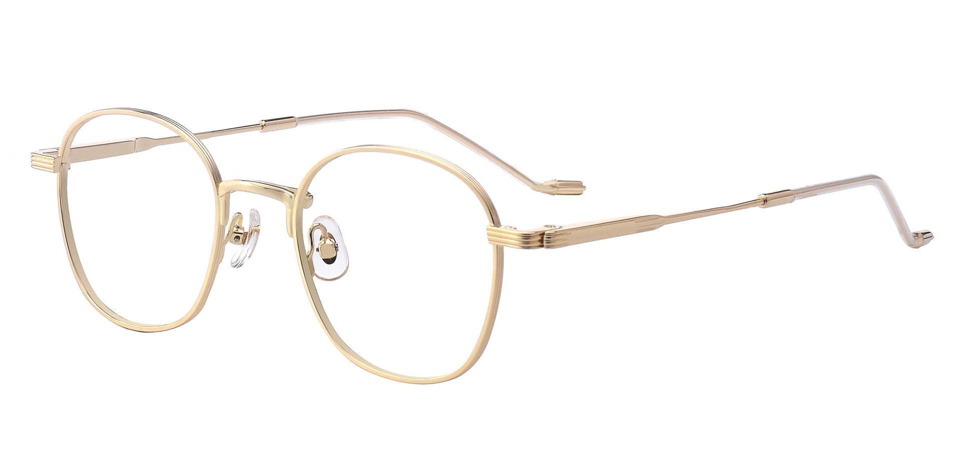 Watkins Oval Prescription Glasses - Gold