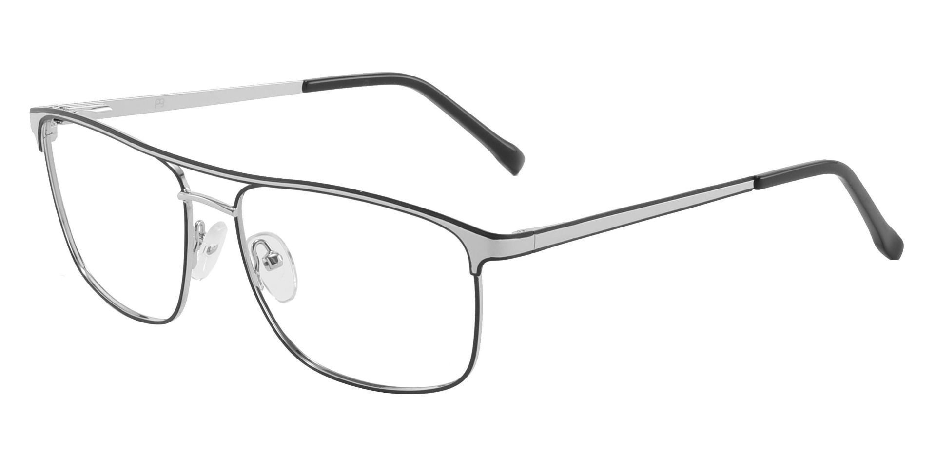 Darren Aviator Prescription Glasses - Silver