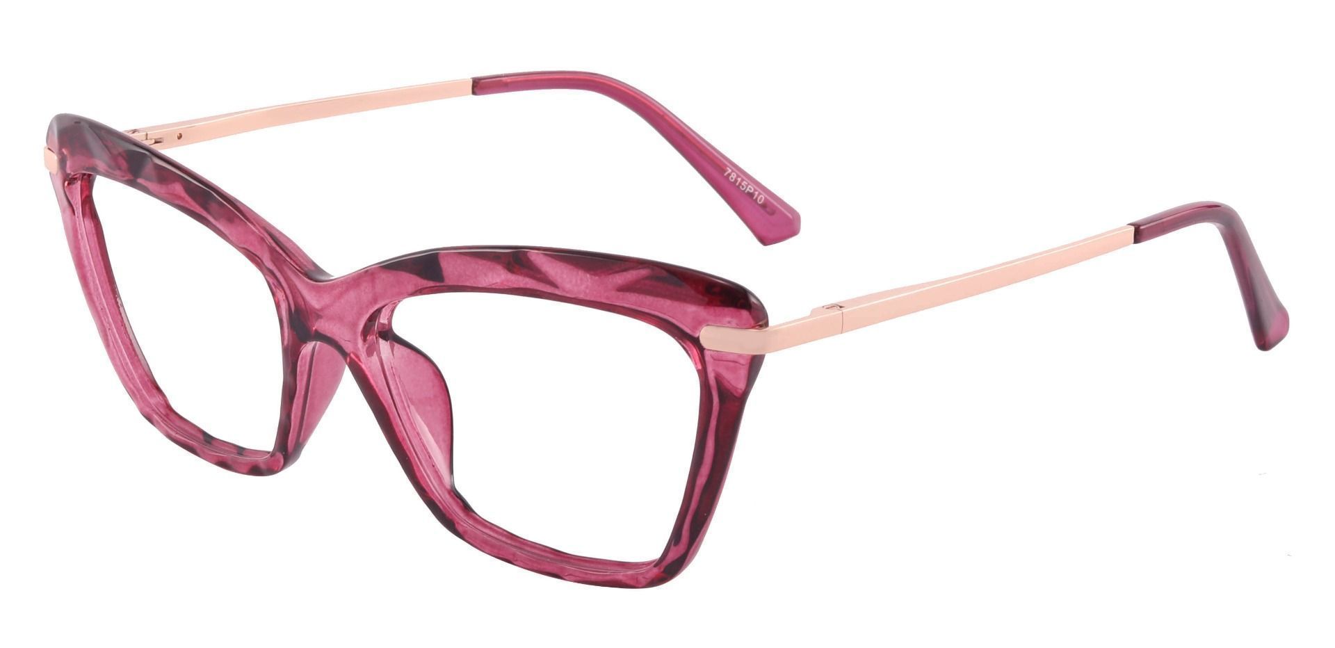 Rochelle Cat Eye Lined Bifocal Glasses - Purple