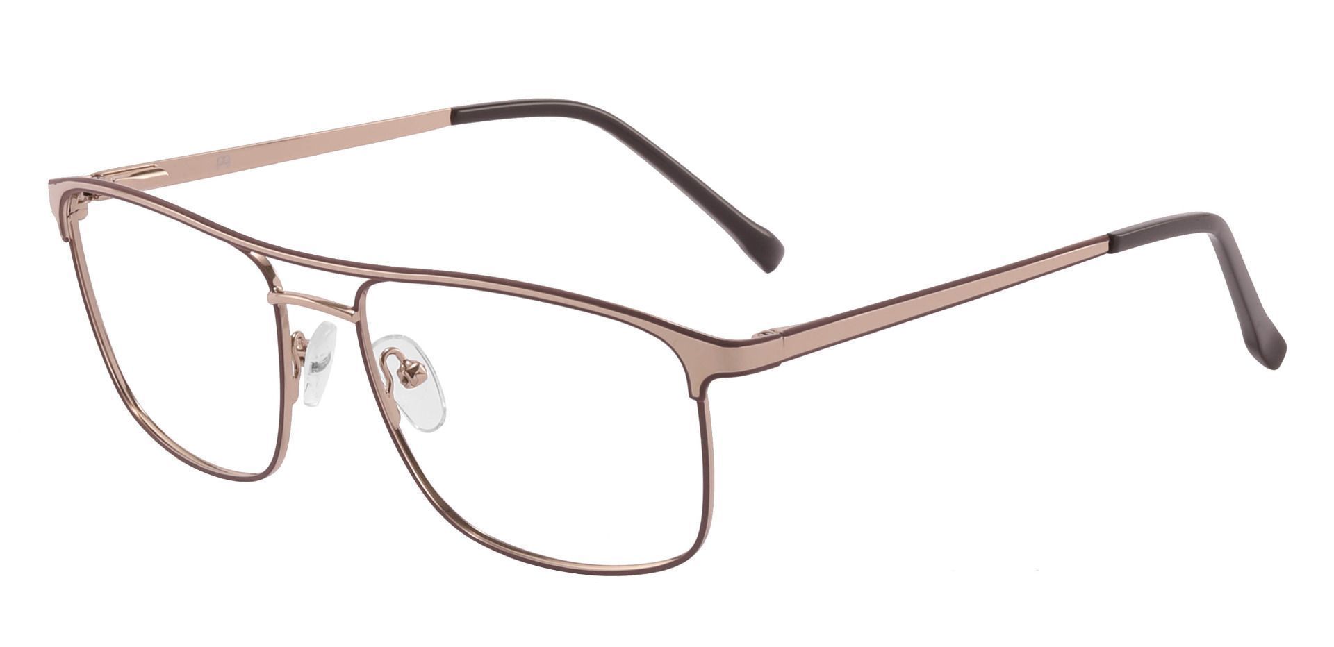 Darren Aviator Prescription Glasses - Brown