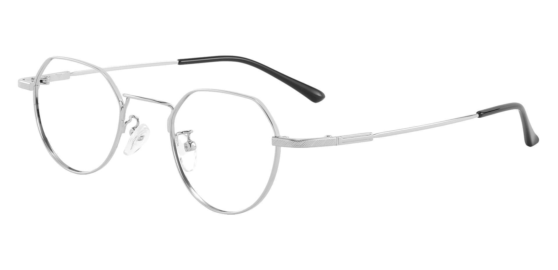 Douglas Geometric Prescription Glasses - Silver