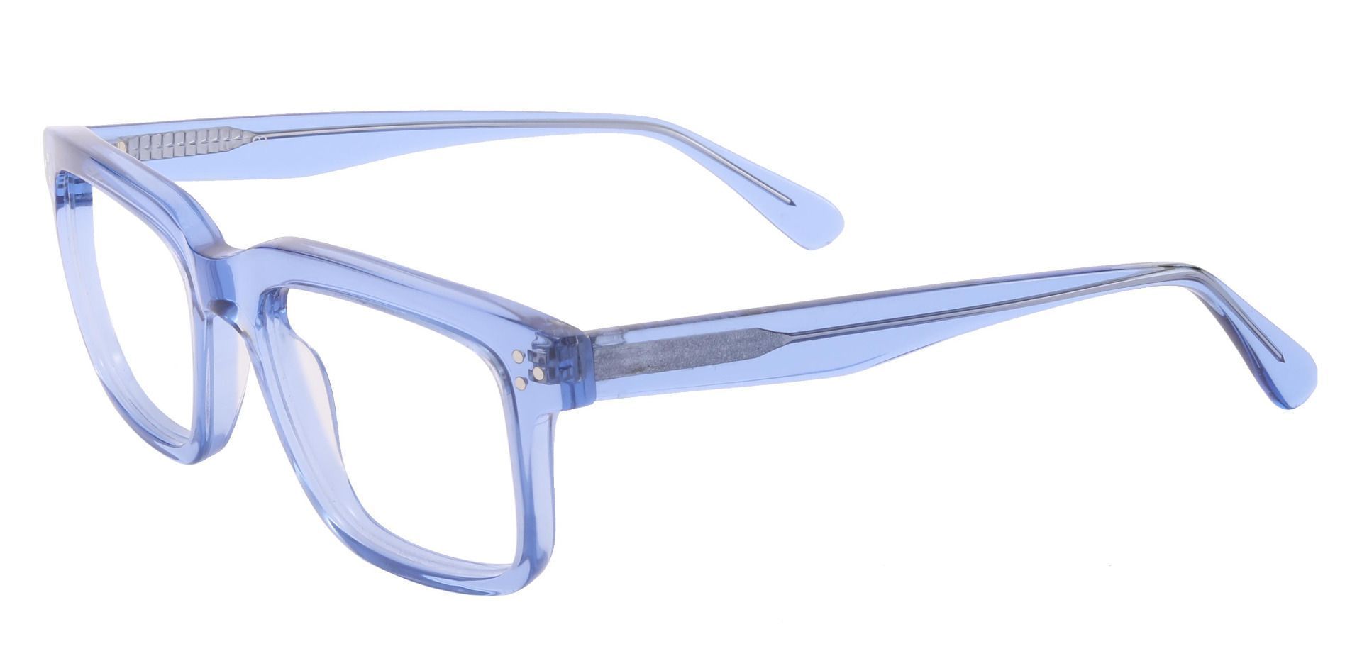 Geary Rectangle Blue Light Blocking Glasses - Blue